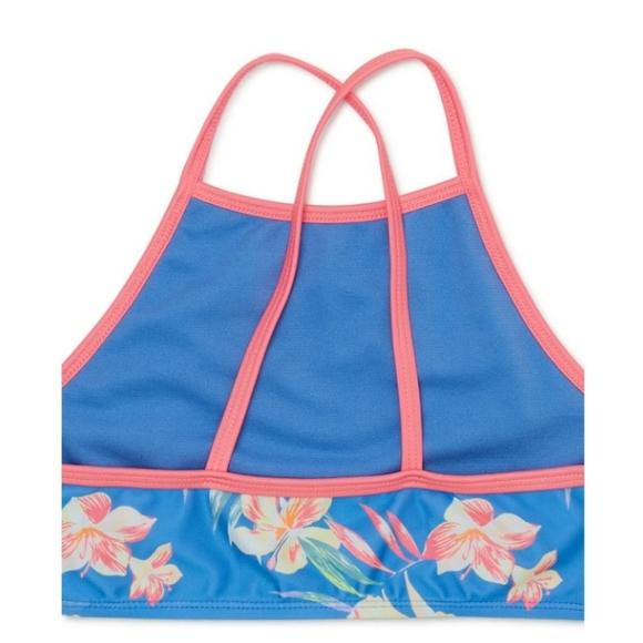 Wonder Nation Girl's Hibiscus 🌺👙Halter Tankini top & bikini NWT size XXL(18) - Picture 2 of 5